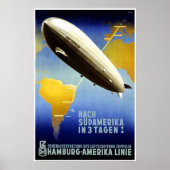 Graf Zeppelin  Duits reisposter Poster (Voorkant)