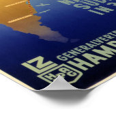 Graf Zeppelin Vintage Poster Restored (Coin)