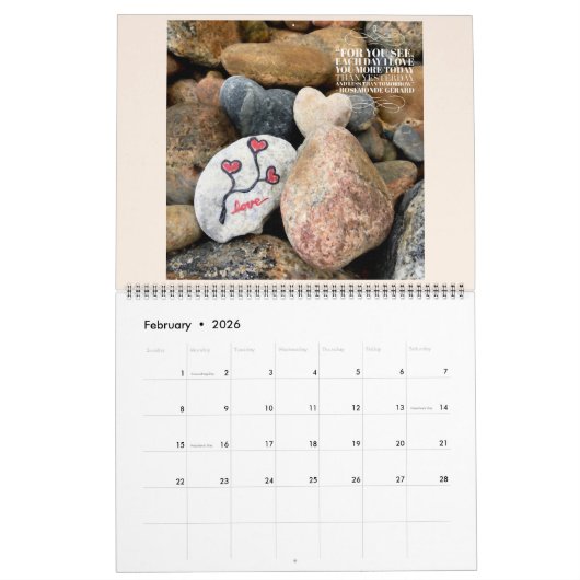 Graffi*tee Studios Love Rocks Calendrier (Feb 2026)