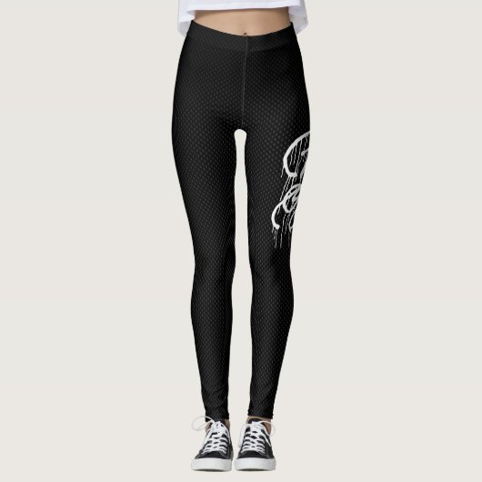 GRAFFIT DRIPPING PAINT LEGGINGS (Voorkant)