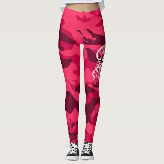 GRAFFIT DRIPPING PAINT LEGGINGS (Voorkant)