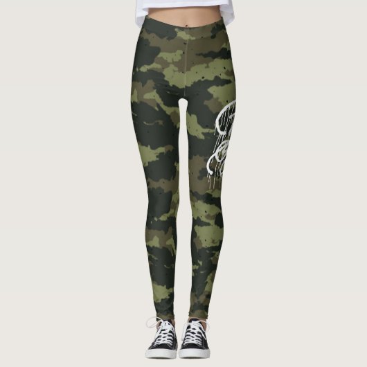 GRAFFIT DRIPPING PAINT LEGGINGS (Voorkant)