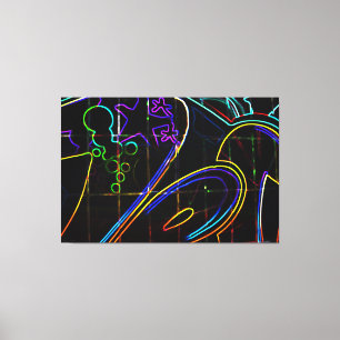 Graffiti 10 60x40 (150x100cm) waccna canvas afdruk