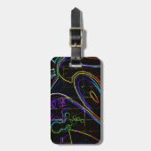 Graffiti 10 cd ltcna bagagelabel (Voorkant verticaal)