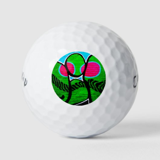 Graffiti 12 cwb gbcna golfballen (Voorkant)