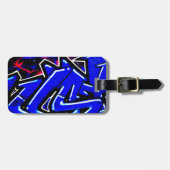 Graffiti 13 cd ltcna bagagelabel (Voorkant horizontaal)