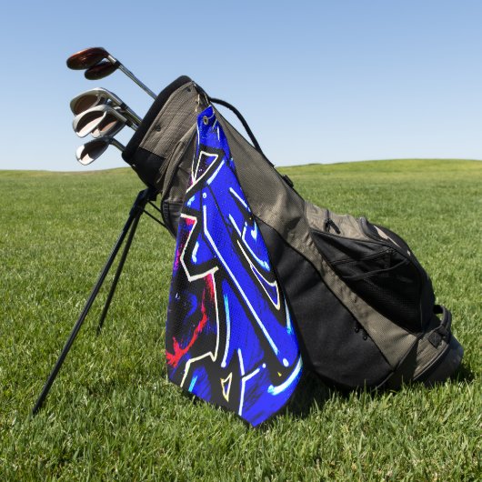 Graffiti 13 gtcnm golfhanddoek (Groen)