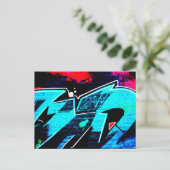 Graffiti 14 pccnm briefkaart (Staand voorkant)