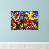 Graffiti 17 36x24 (90x60cm) waccnm canvas afdruk (Insitu (Houten vloer))