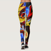 Graffiti 17 lecna leggings (Achterkant)