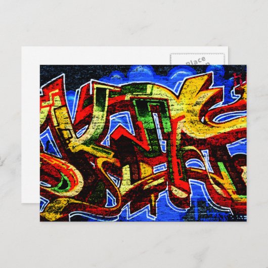 Graffiti 17 pccnm briefkaart (Voorkant / Achterkant)