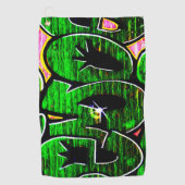 Graffiti 18 gtm golfhanddoek (Voorkant)