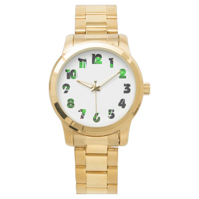 Graffiti 18 Nummer Overlay WACNA Horloge (Voorkant)