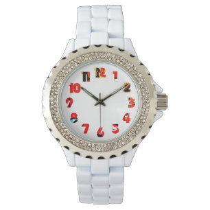 Graffiti 19 Nummer Overlay WACNA Horloge