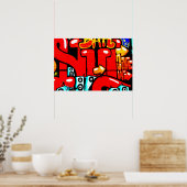Graffiti 19-wapen poster (Keuken)