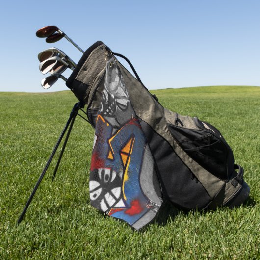 Graffiti 1 gta golfhanddoek (Groen)