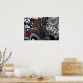 Graffiti 1 wapcna poster (Keuken)