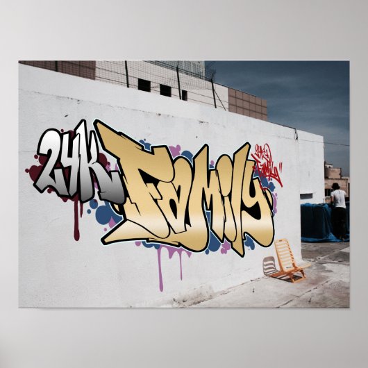 Graffiti 24K Poster de famille (Devant)