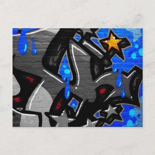 Graffiti 3 pca briefkaart (Voorkant)