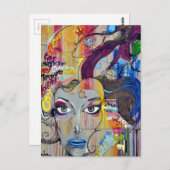 graffiti-508272 graffiti muurschilderkunst briefkaart (Voorkant / Achterkant)