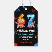 Graffiti 6 7 Meme Trend Six Seven Birthday Party Cadeaulabel (Voorkant)