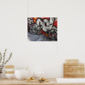 Graffiti à vélo - Poster (Cuisine)