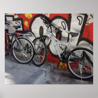 Graffiti à vélo - Poster