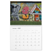 Graffiti à Vienne Autriche Calendrier des 24 mois (Jan 2027)