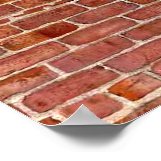 Graffiti aangepast Poster voor Brick Wall aangepas (Hoek)