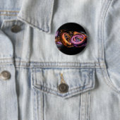 Graffiti Abstract Ronde Button 5,7 Cm (In situ)