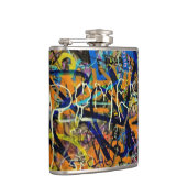 Graffiti-achtergrond Heupfles (Rechts)