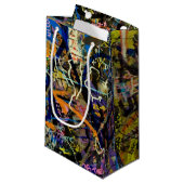 Graffiti-achtergrond Klein Cadeauzakje (Voorkant Gekanteld)