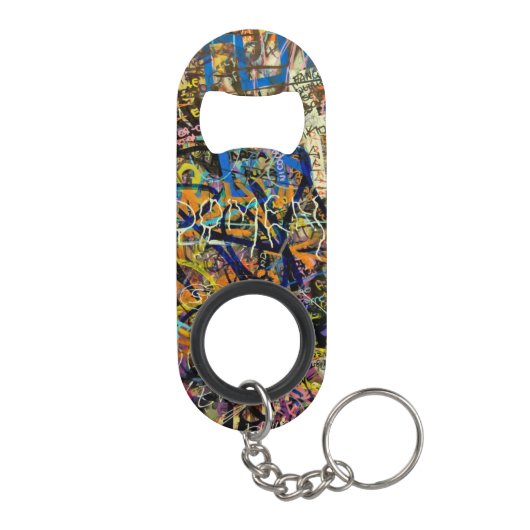 Graffiti-achtergrond Mini Flessenopener (Achterkant)