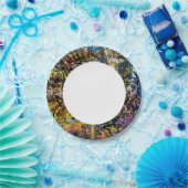 Graffiti-achtergrond Papieren Bordje (Feest)