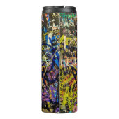 Graffiti-achtergrond Thermosbeker (Achterkant)