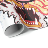 Graffiti afbeelding met straatgraffiti letters cadeaupapier (Rol Hoek)