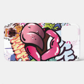 Graffiti afbeelding met straatgraffiti letters Case-Mate iPhone case (Achterkant (horizontaal))