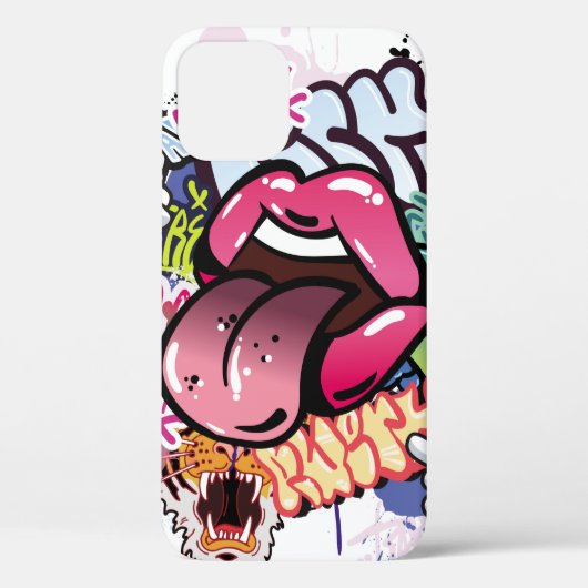 Graffiti afbeelding met straatgraffiti letters Case-Mate iPhone case (Achterkant)
