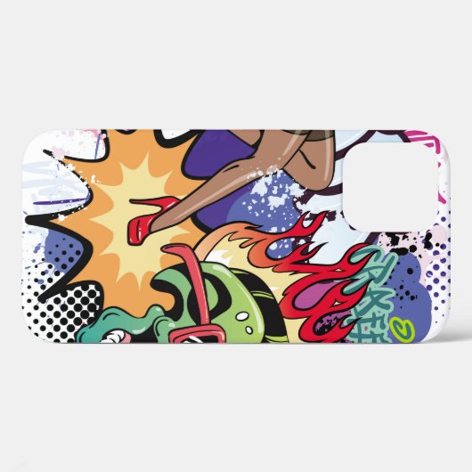Graffiti afbeelding met straatgraffiti letters Case-Mate iPhone case (Achterkant (horizontaal))