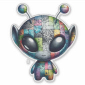 Graffiti Alien - Lil Bro Sticker (Voorkant)