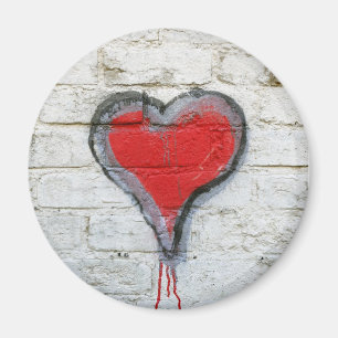 Graffiti amour coeur aimant