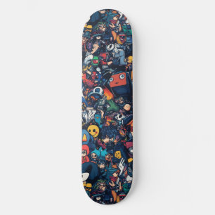 Graffiti Anime Cool Skateboard Ontwerp