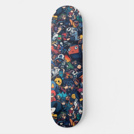 Graffiti Anime Cool Skateboard Ontwerp (Voorkant)