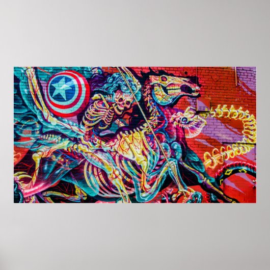 Graffiti Apocalypse Horseman Poster (Voorkant)