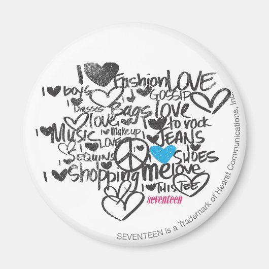 Graffiti Aqua Magneet (Voorkant)