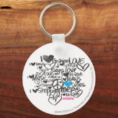 Graffiti Aqua Sleutelhanger (Voorkant)