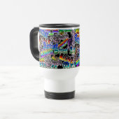 Graffiti "Ar" Termes artistiques Café Mug (Devant gauche)