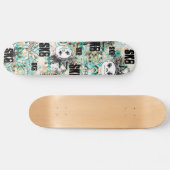 Graffiti Argyle Man +Tekst Skateboard (Horizontaal)