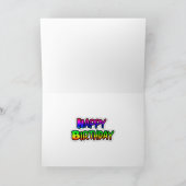 Graffiti Art abandonné Bâtiment carte d'anniversai (Intérieur)