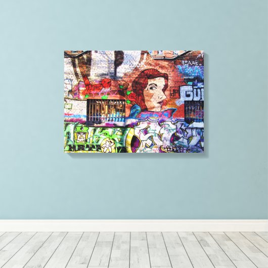 Graffiti Art Canvas Afdruk (Insitu (Houten vloer))